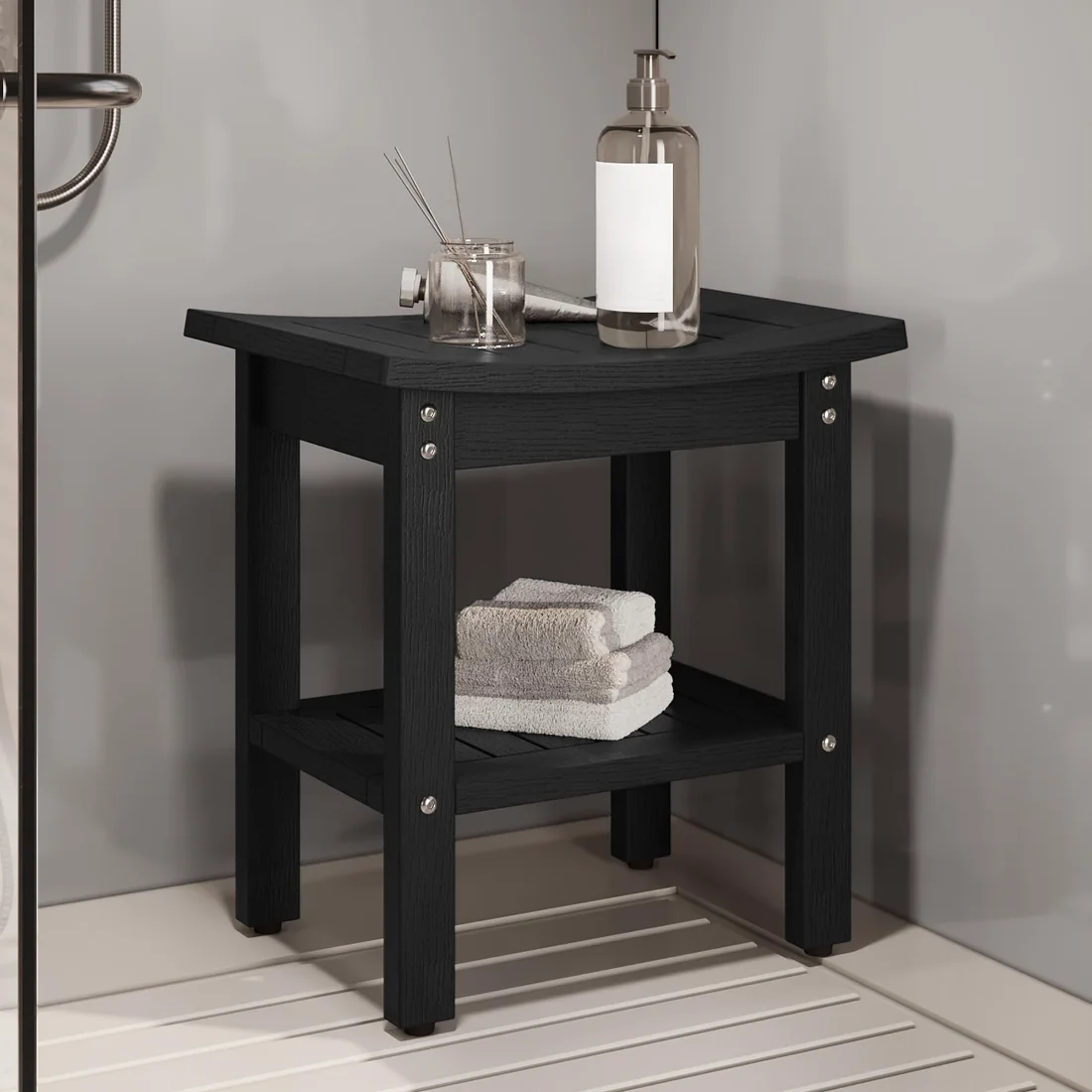 DWVO Shower Bench 15 in, 400 lb Rated