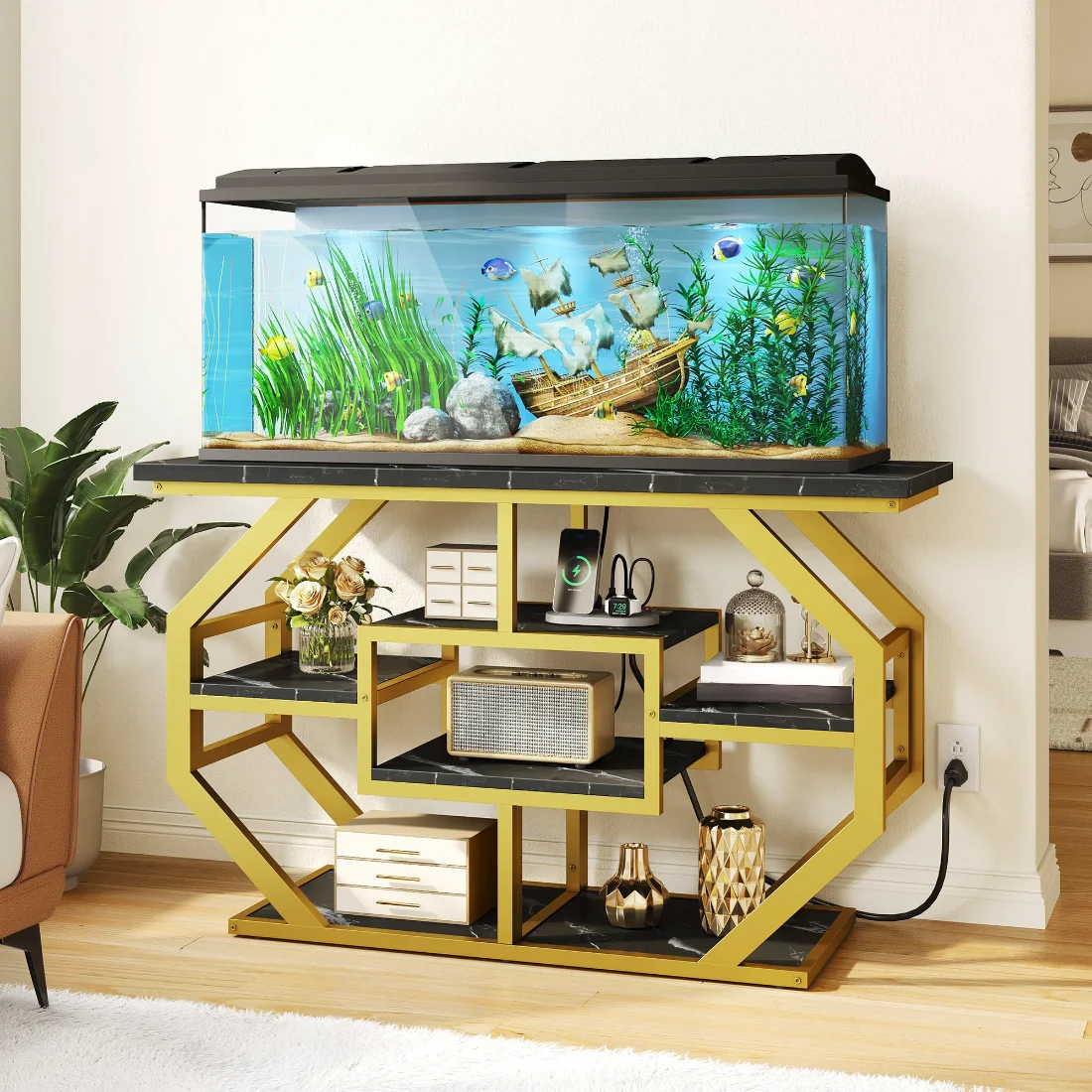 DWVO Aquarium Stand for 55-75 Gallon Tanks