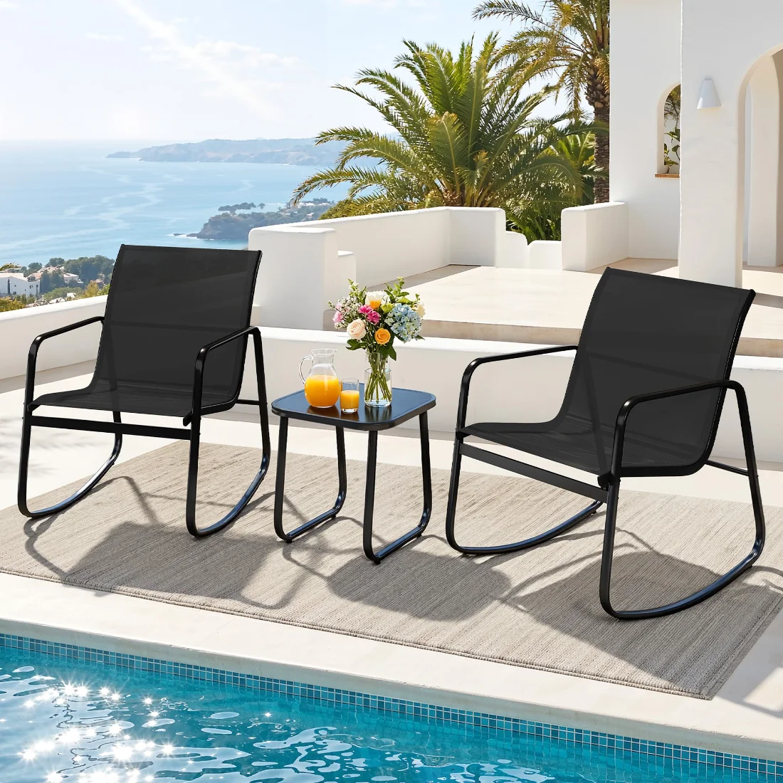 DWVO Rocking Patio Set, 3-Piece
