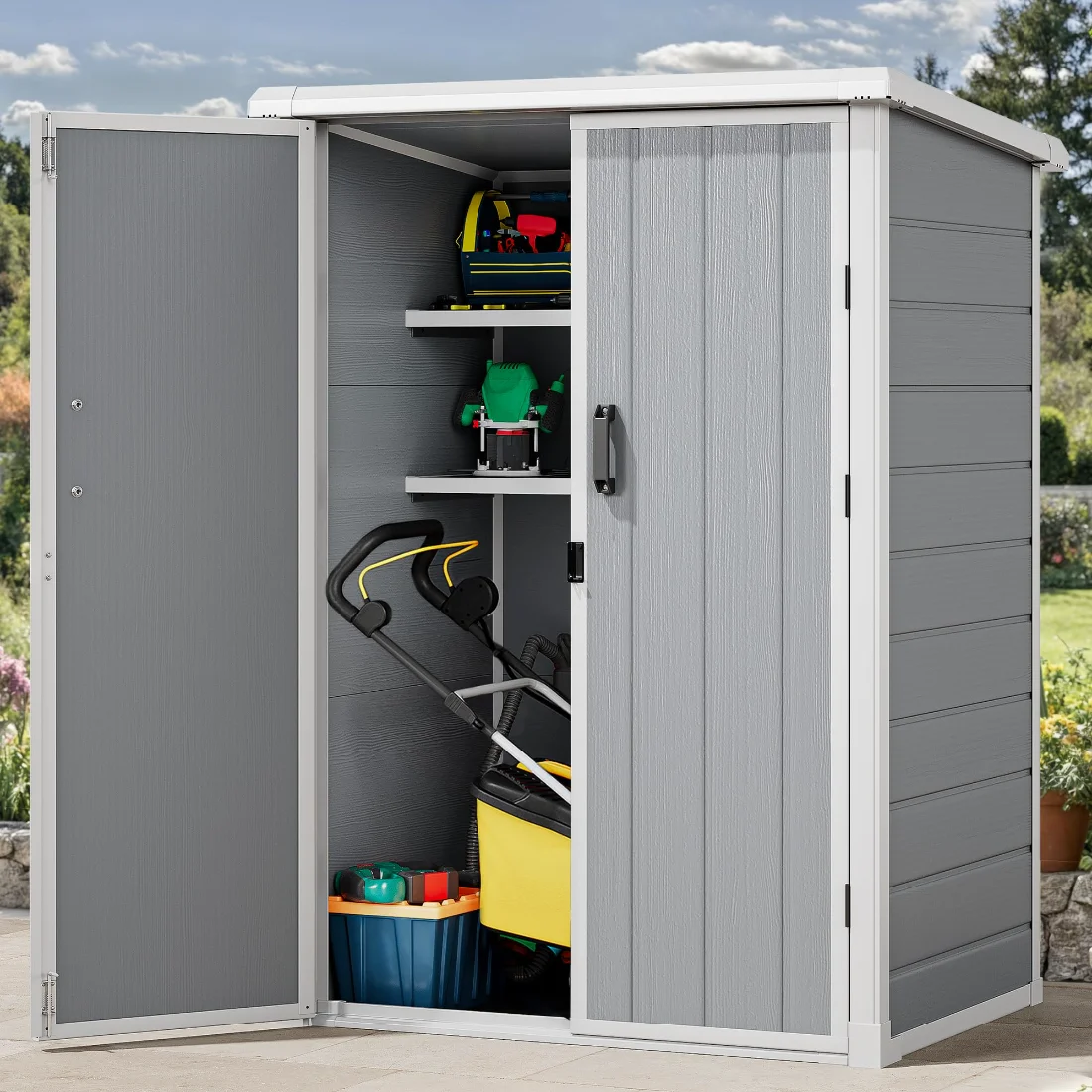 DWVO Vertical Tool Shed 5x3 ft, 60 cu ft