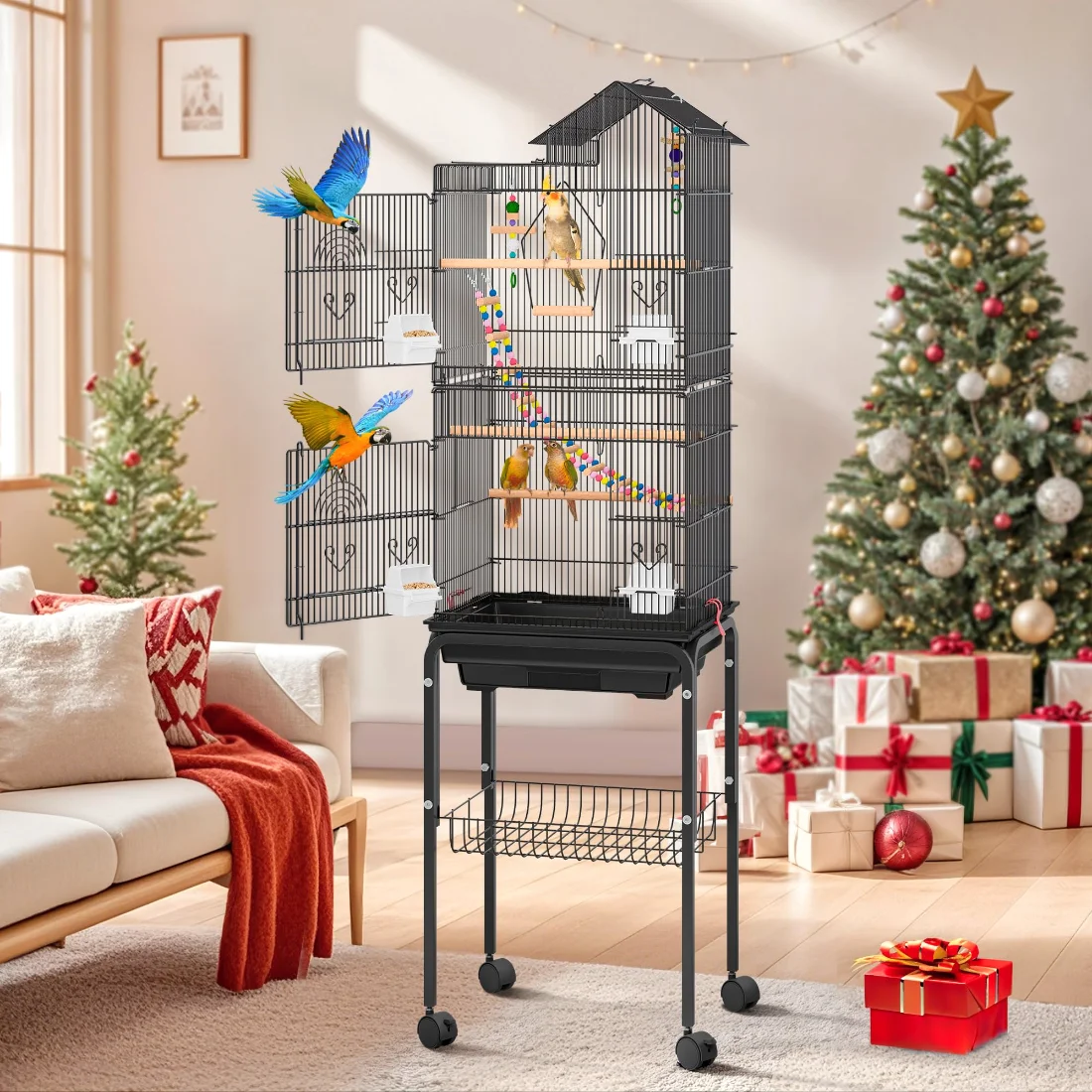 DWVO Metal Bird Cage, 62 in