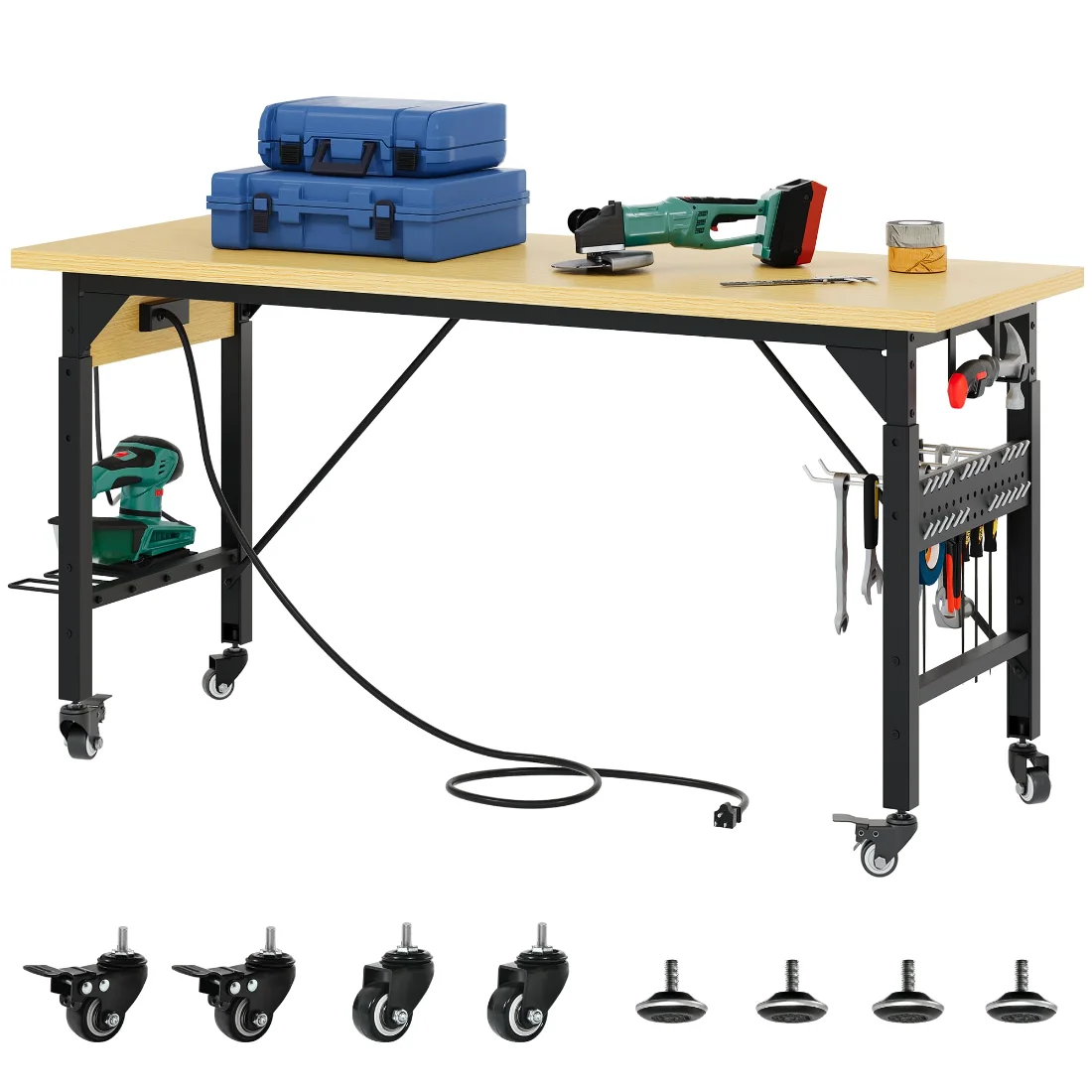 DWVO Rolling Workbench 60 in, 1600 lb